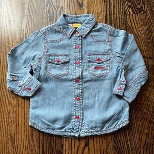 Kiosco Y2K-inspired Denim Shirt Jacket (2-3Y 100cm)
